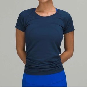 lululemon blue swiftly tech shirt